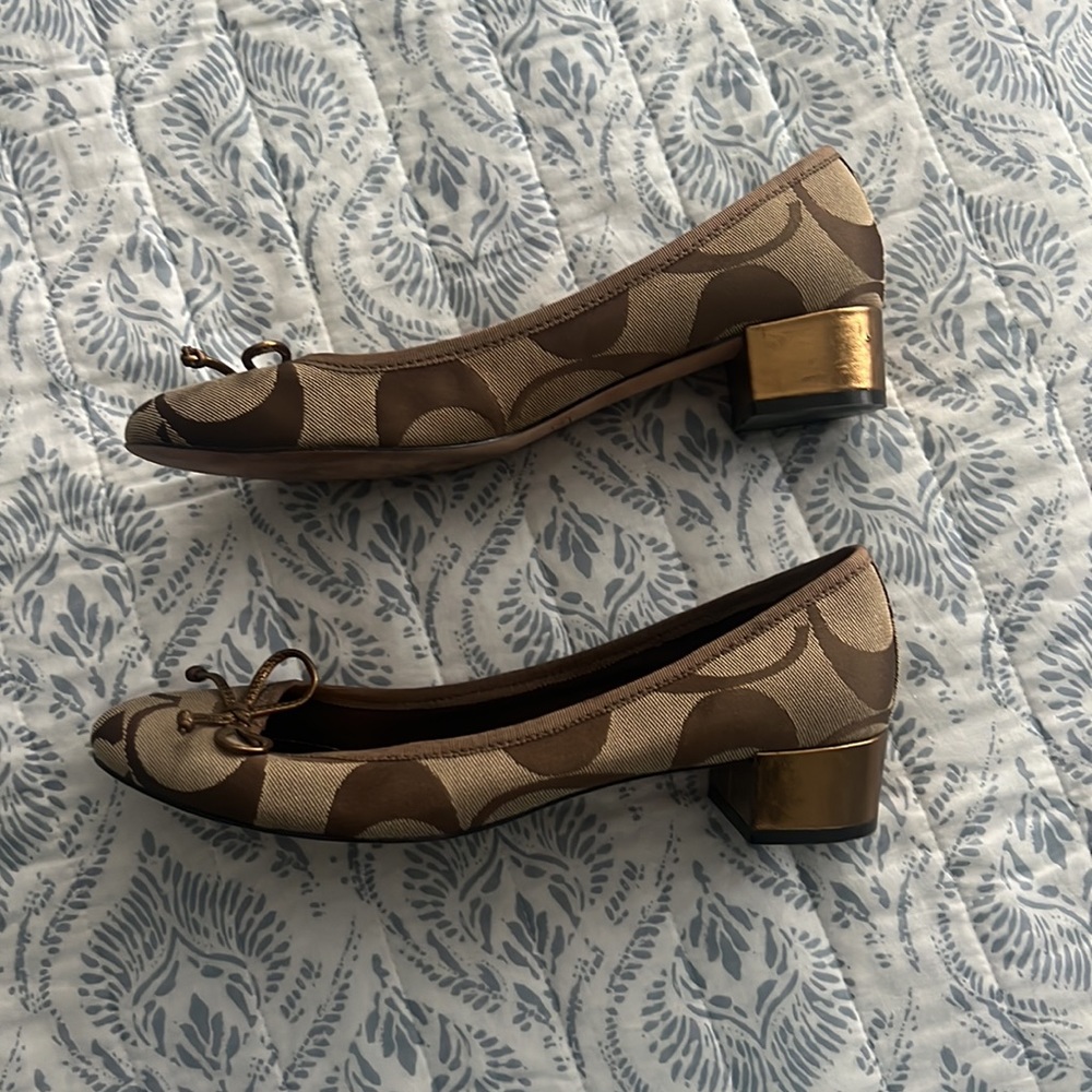 Vintage Coach Ballet Flats Sz 9.5 - Picture 3 of 5
